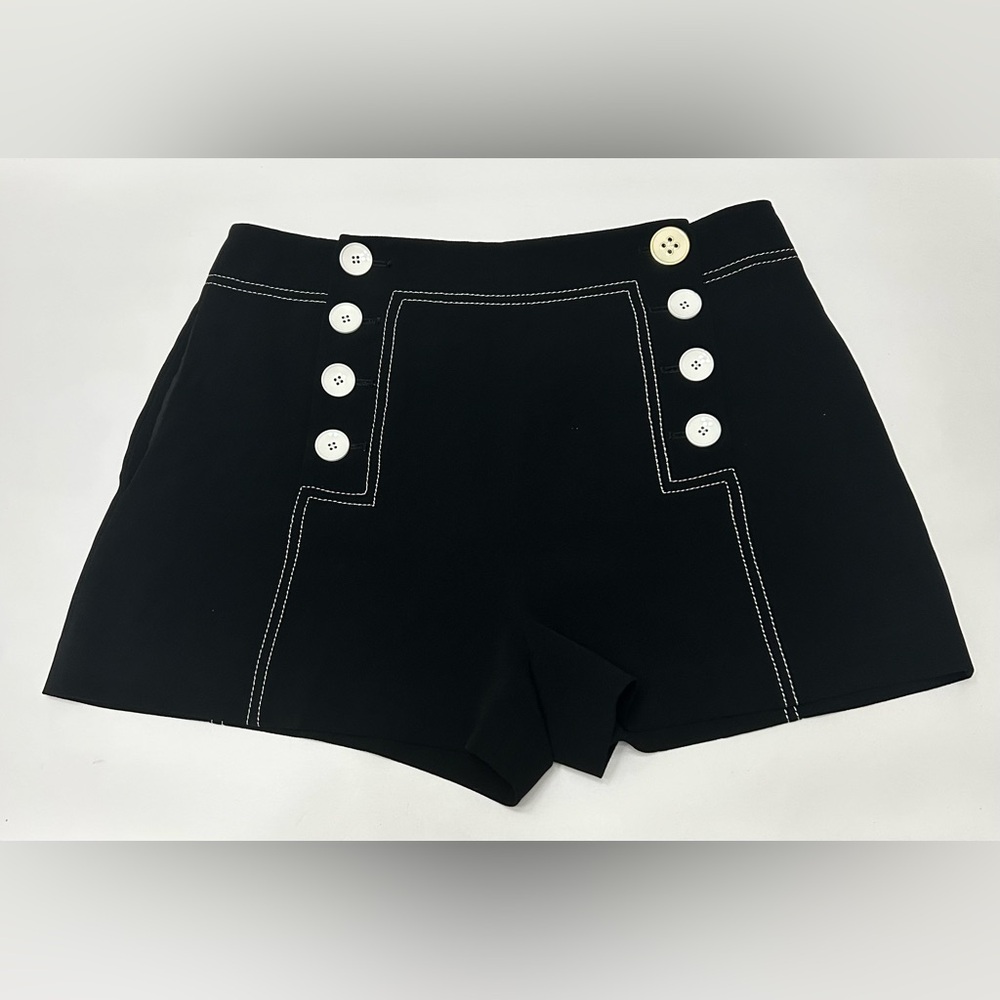 Derek Lam 10 Crosby Black & White Sailor Shorts Size 6 See Description